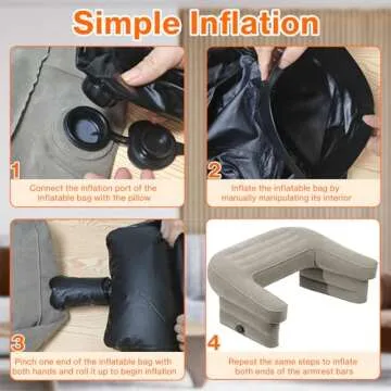 HaHaGo Inflatable Reading Pillow for Comfort Anywhere