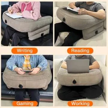 HaHaGo Inflatable Reading Pillow for Comfort Anywhere