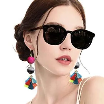 Bohemian Tassel Dangle Earrings for Women and Teen Girls