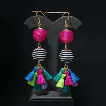 Bohemian Tassel Dangle Earrings for Women and Teen Girls