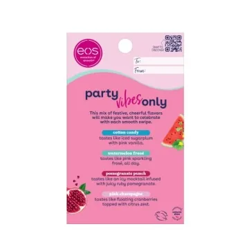 eos Party Vibes Lip Balm 4-Pack for All-Day Moisture