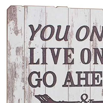 Stonebriar Live Your Adventure Wall Art for Home Decor