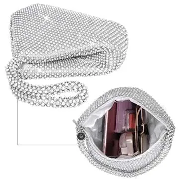 Desy & Feeci Rhinestone Evening Clutch for Weddings
