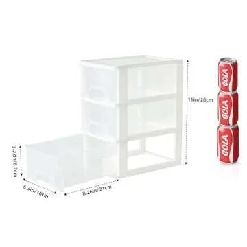 Gonice 3 Drawer Storage Organizer for Home & Office