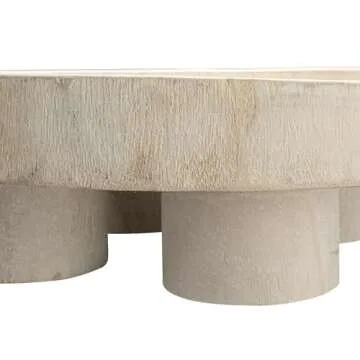 Bloomingville Paulownia Wood Pedestal Tray