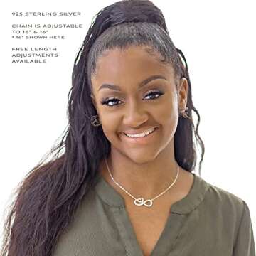 EFYTAL Mother Daughter Necklace, Mother's Day Gifts for Mom from Daughter, Mom Necklace for Women, S...