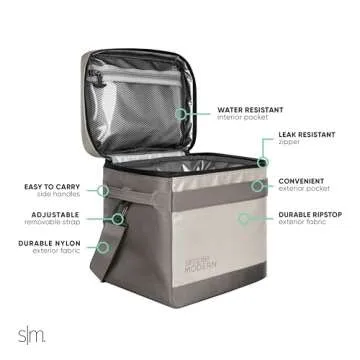 Simple Modern Day Cooler for 12 Cans | Soft Cooler Bag Insulated Ice Chest with Carrying Strap & Han...