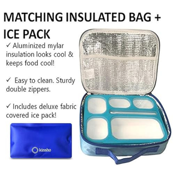 Bento-Box Set with Insulated Bag and Ice Pack