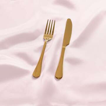 Eychei Satin Napkins - Luxury 50-Pack for Events, Parties