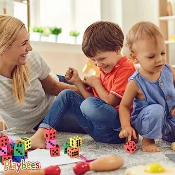 Big Foam Dice Set - 24-Pack, Jumbo, and Colorful Dice for Kids - Ideal for Boosting Math Skills, Great Gifts, and Party Fun