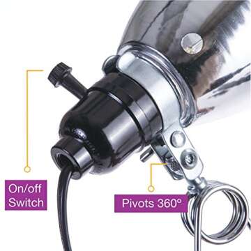 Apollo Horticulture 150W Clip Lamp Grow Light for Indoor Plants