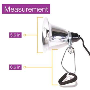 Apollo Horticulture 150W Clip Lamp Grow Light for Indoor Plants