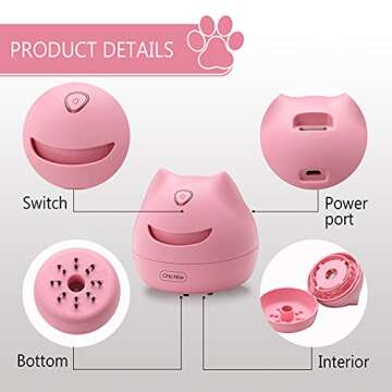 Chic Now Desktop Vacuum Cleaner,USB Charging Mini Desk Vacuum with Vacuum Cleaning Brush，Portable Mini Table Vacuum Cleaner, Best for Cleaning Crumbs, Eraser Residue Etc