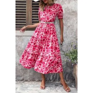 PRETTYGARDEN Women's Summer Casual Boho Dress Online