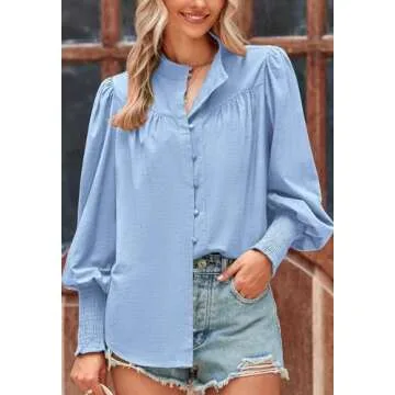 Stylish PRETTYGARDEN Button Down Shirts for Women