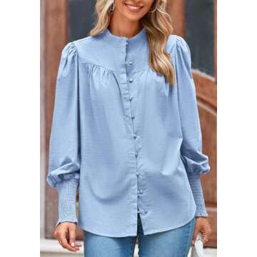 Stylish PRETTYGARDEN Button Down Shirts for Women