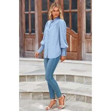 Stylish PRETTYGARDEN Button Down Shirts for Women