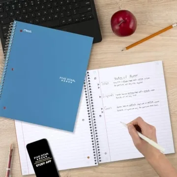 Five Star Spiral Notebooks 4 Pack Durable & Colorful
