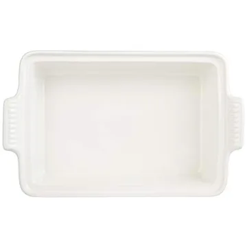 Le Creuset Stoneware Heritage Casserole, 4qt, Meringue