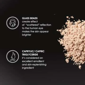 Rodial Glass Powder Mini 0.10oz., Skin Perfecting Loose Face Powder, Creamy Formula for a Natural Luminosity Glow, Finishing Powder for a Flawless Skin Look, Setting Powder