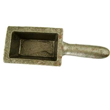 60 oz Gold Bar Loaf Cast Iron Ingot Mold Scrap Gold Copper Aluminum