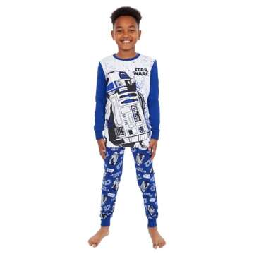 STAR WARS Boys R2D2 Pajamas Size 7 Multicoloured