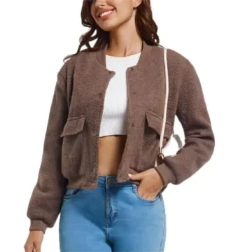 YSW Women's Lightweight Stylish Bomber Jacket - Trendy Oversized Design