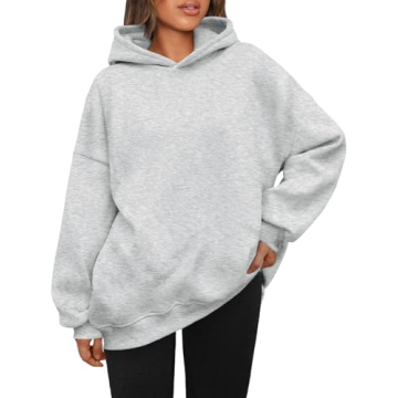 Trendy AUTOMET Women's Oversized Fleece Hoodie for Fall