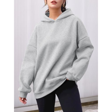 Trendy AUTOMET Women's Oversized Fleece Hoodie for Fall