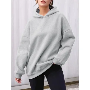 Trendy AUTOMET Women's Oversized Fleece Hoodie for Fall