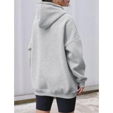 Trendy AUTOMET Women's Oversized Fleece Hoodie for Fall