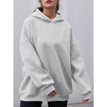 Trendy AUTOMET Women's Oversized Fleece Hoodie for Fall