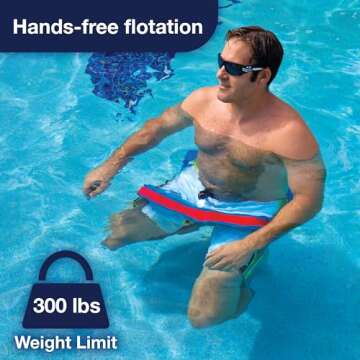 WOW Sports - Water Saddle For Adults - Holds 300 LBS - Strong Foam Support - Poolside Seat Cussions ...
