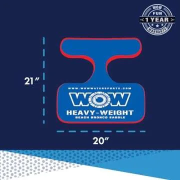 WOW Sports - Water Saddle For Adults - Holds 300 LBS - Strong Foam Support - Poolside Seat Cussions - 21" x 20" x 2.4"
