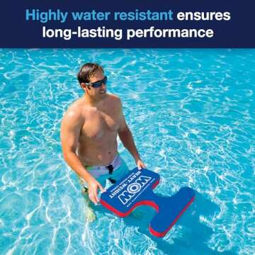 WOW Sports - Water Saddle For Adults - Holds 300 LBS - Strong Foam Support - Poolside Seat Cussions - 21" x 20" x 2.4"