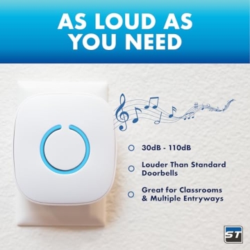 SadoTech Wireless Doorbell - 1000 Ft Range & 52 Chimes