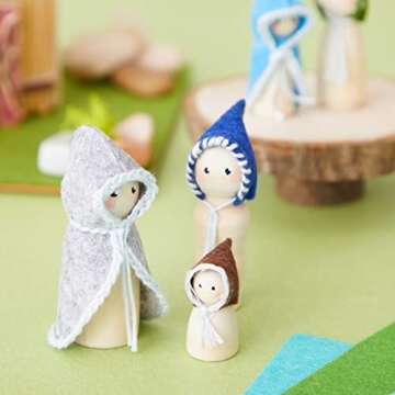 Juvale 50 Pack Felt Fabric Sheets for Crafts, Sewing, Party Decorations, 8x8 (20x20cm, 25 Rainbow Colors)