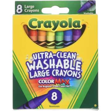 Crayola Ultra Clean Large Washable Crayons Pack of 3