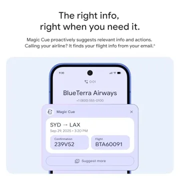 Google Pixel 10 Unlocked Smartphone with AI Assistant and Camera Features
