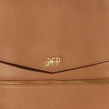 Freshly Picked Classic Diaper Bag Backpack, Wipeable Vegan Leather Diaper Bag With Changing Pad, Convertible (Butterscotch)