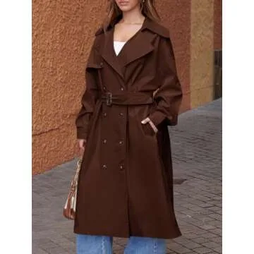 Stylish Double Breasted Womens Trench Coat for Every Occasion