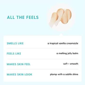 Kinship Supermelt Lip Smoothing Jelly Mask - Moisturizing Daily Lip Treatment + Hyaluronic Acid - Hydrating + Exfoliating Lip Gloss - Soft + Plump - Quick Melting Balm - Soothe Dry Lips (.3 oz)