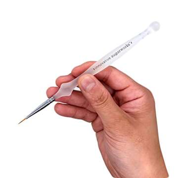 Innovative Sugarworks 6 Piece Fine Detail Artists' Brush Set with Case