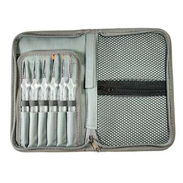 Innovative Sugarworks 6 Piece Fine Detail Artists' Brush Set with Case