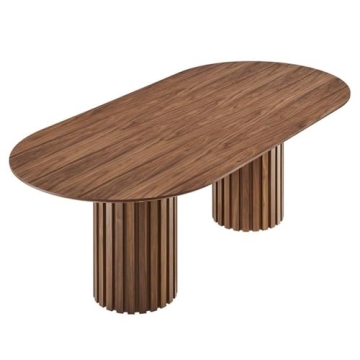 Modway Senja 95" Oval Dining Table - Mid-Century Style