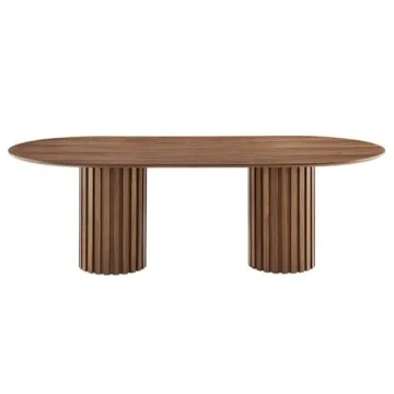 Modway Senja 95" Oval Dining Table - Mid-Century Style