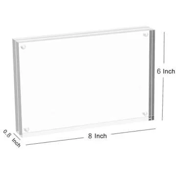 Meetu Acrylic Picture Frame 6x8 Double Sided Gift