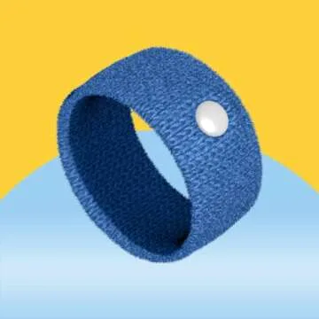 Three Lollies Preggie Anti-Nausea Wristbands – Morning Sickness Relief – Clinically Tested - Pregnancy Nausea Relief – Acupressure Wristband - Side Effect Free - 1 Count (2 Wristbands) – Blue