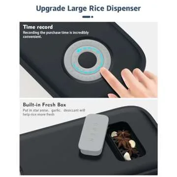 Lenwi 26.5 Lbs Rice Dispenser for Kitchen Organization