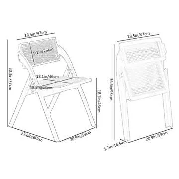 LXMZGZ Modern Folding Chair for Small Spaces Stylish
